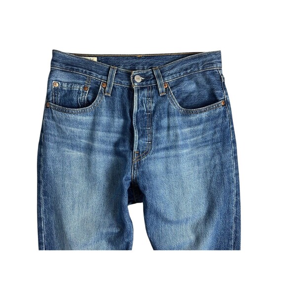Levis Premium 501 High Rise Button-Fly Straight Jeans  Size 26  Vintage-Inspired - Picture 4 of 14